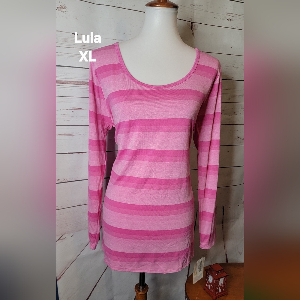 Women's Pink Striped Top